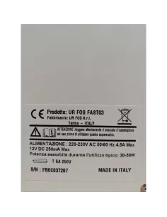 Ur fog fast 03 Generador de niebla antirrobo 2c hasta 200mc, 2 cilindros 2